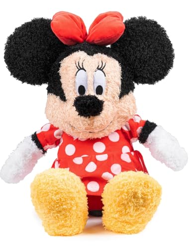 Jay Franco Weighted Disney Plush Pillow Buddy - 2.5 lbs Soft Plushie Stuffed Pillow, 17 Inches, Red - Minnie Mouse