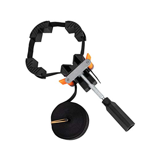 Rahmenspanner Bandspanner mit 4 Backen verstellbares Band Rapid Ecke mit 4m Nylongurt Eckenspanner Ecke Klemme Bandzwinge für Bilderrahmen, Schublade