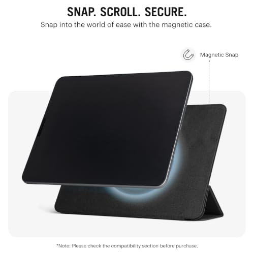 Image of DailyObjects Pleat Y-Fold Magnetic Case for iPad Pro 11-Inch (4th Gen, 2022 / 3rd Gen, 2021 / 2nd Gen, 2020) - Black