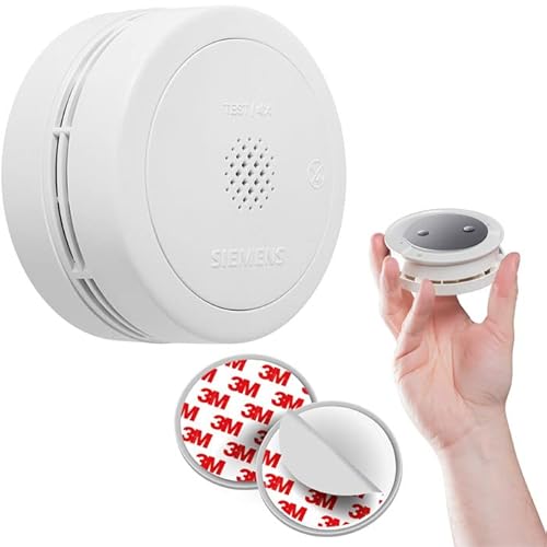 SIEMENS - Détecteur de fumée NF avec Support magnétique, Autonomie et Garantie 10 Ans