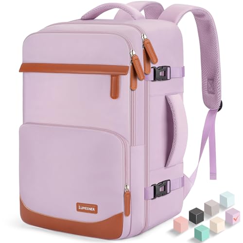 Image of 40L Travel Backpack, Flight Approved Carry On Laptop Backpack | Water-resistant, Personal Item Travel Bag, Fits 15.6 /17.3 inch Laptop, Hiking, Camping, Business, Commute, Men & Women