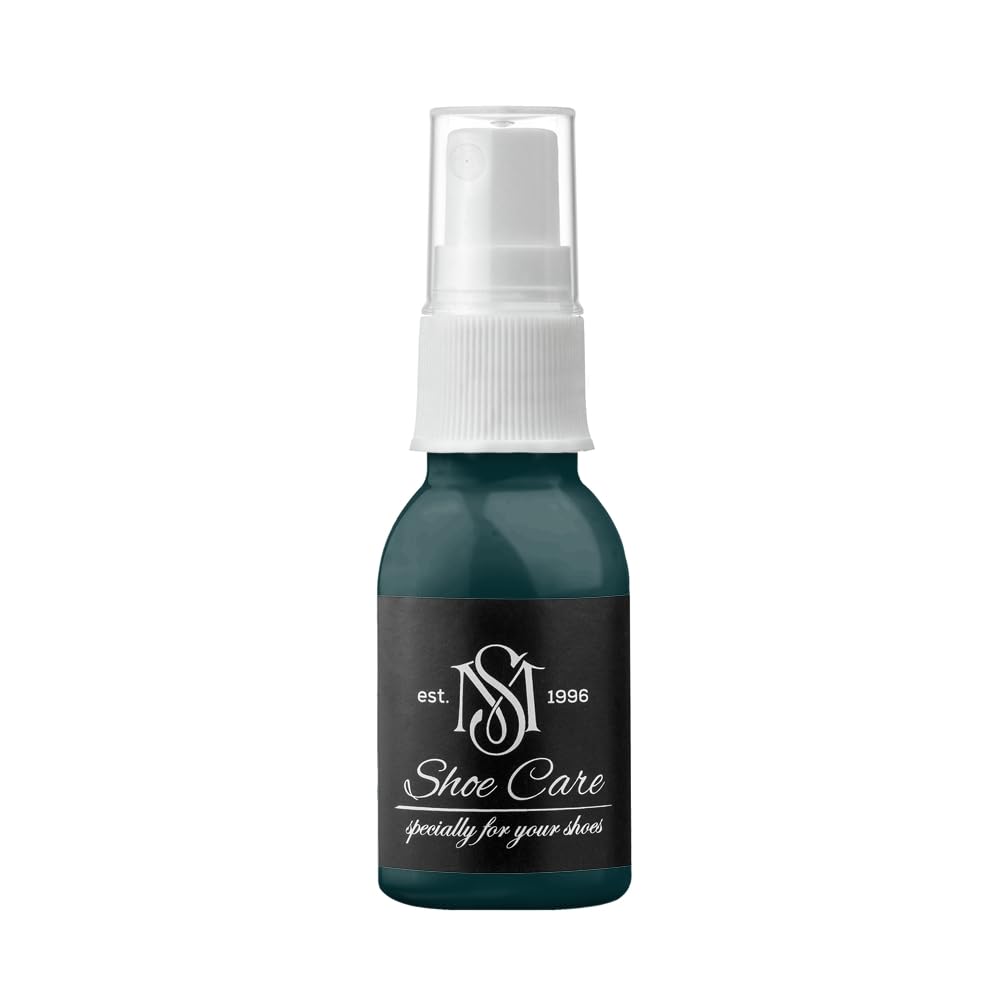 Espray de gamuza y nobuk, tinta más profunda NCS S 8010-B30G, renovador de color y protección para gamuza, nubuck, terciopelo, 100.5 ml