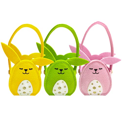 24 Osterkörbe Mit Griffen – Süße Geschenktüten Für Ostern (4 Designs, 12x9x6 Cm)