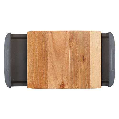 Tabla de Cortar de Madera de Acacia con Bandejas Extraíbles miniatura 4