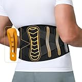 LVMEVIS® 7 Reinforced Stays Back Brace For Men, Breathable 4D Knit Lower Back Brace For Women, Heavy-Duty Metal Plate Lumbar Support Belt,Ideal For Office Workers & Lifting Heavy Object