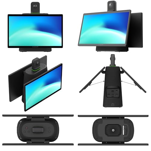 Image of KanDao Meeting Ultra 5-in-One Conference Room Camera System, Ultimate 4k HDR 360 AI Smart Zooming Web-Conferencing Solution, 15.6 inch Touchscreen, Build-in System, Meeting Room Conference Center