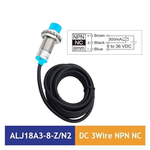 Interruptor de proximidad inductivo ALJ18A3-8 para control de maquinaria DC 3