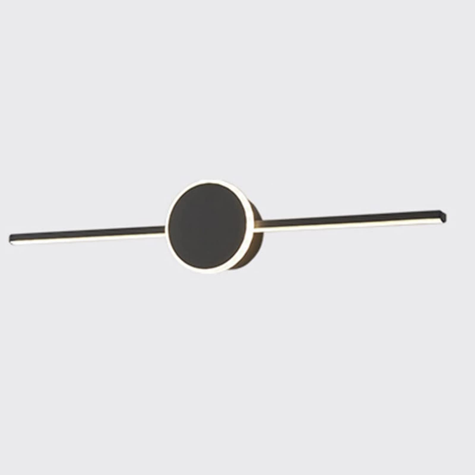 Applique Murale Lanterne AMAZWI Nero 60CM : Plafonnier Minimaliste Chic - 8