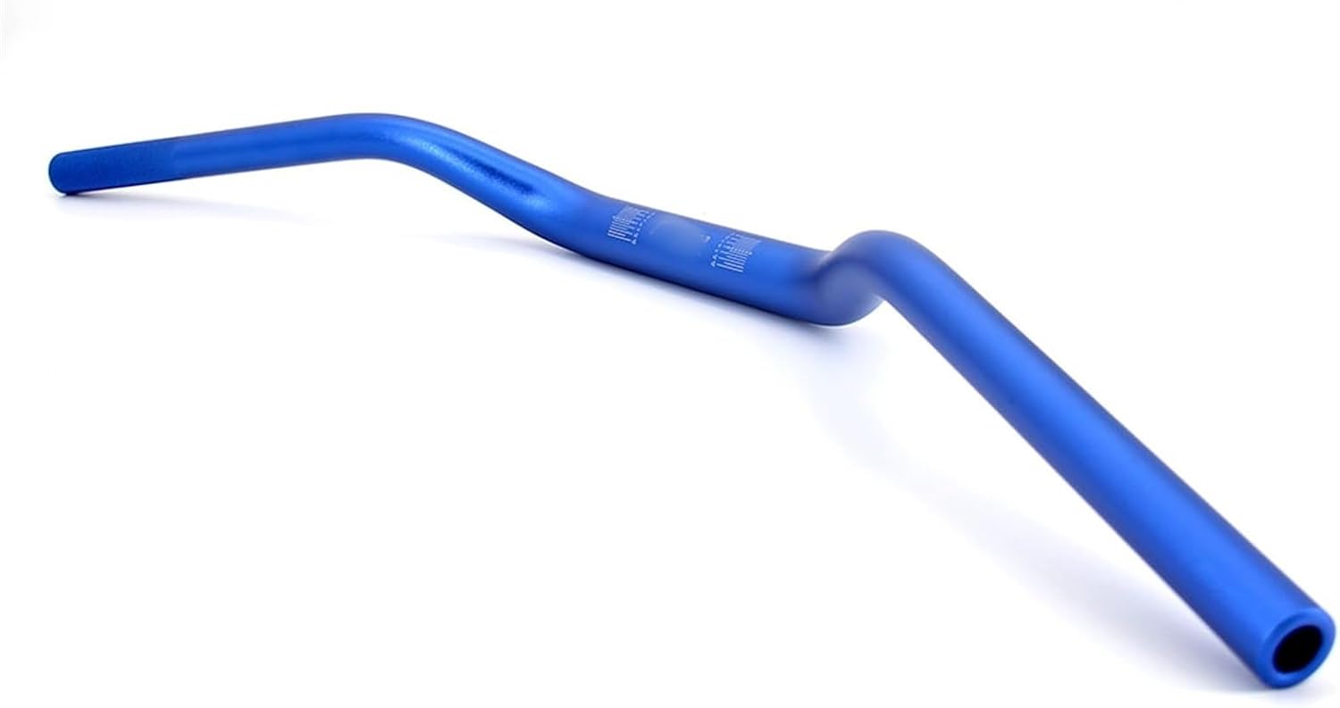 Kierownica motocyklowa, kierownica motocykla 7/20.3 cm uniwersalna technologia piaskowania ze stopu aluminium 6061 wykończona anodowana kierownica motocyklowa 80 cm (kolor: niebieski)
