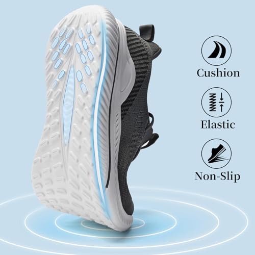 Image of Slow Man Mens Walking Sneakers Wide Width Slip on Tennis Shoes,Lightweight Breathable Running Shoes,Ideal for Athletic Workout Gym Jogging and Casual Wear