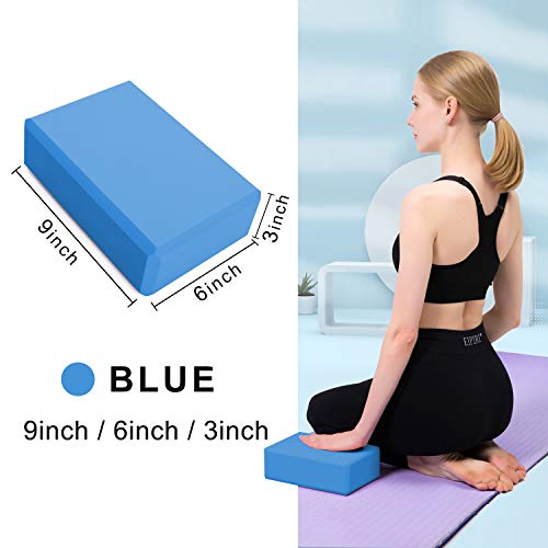 image for YHmall Yoga Block High Density EVA Foam Brick Supportive Latex-Free So