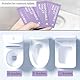 Einweg-Toilettensitzabdeckungen, 60Pcs wasserdichtes Toilettenpapier Pad für Kind, Frau, Mann, unabhängige Verpackung Reise-Toilettensitzabdeckungen für öffentliche Toilette (Purple)