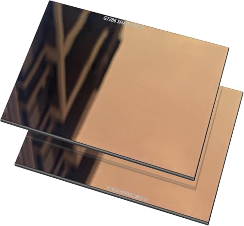 2PCS Welding Helmet Filter Glass Lens 4.5" x 5.25" SHADES-10