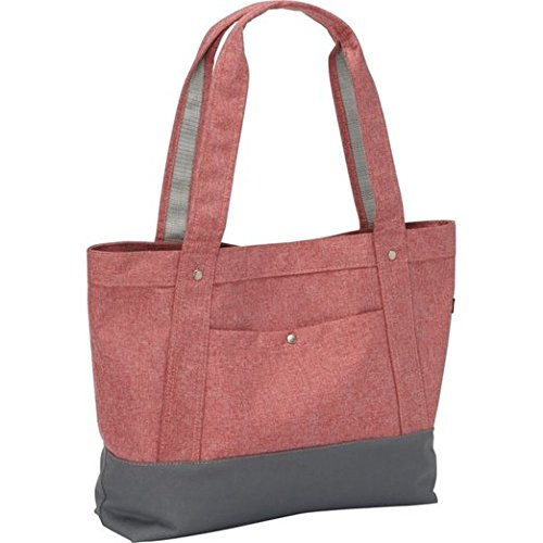 1002TB-COR-GRY Stylish Tablet Tote Bag - Coral-Grey