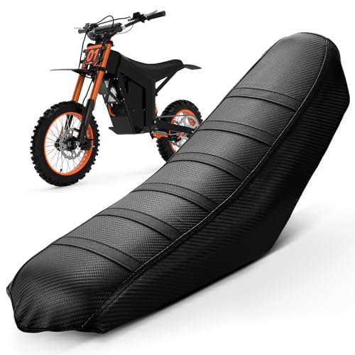 USTPO Electric Dirt Bike Seat Cover for Tutti Tuttio Tutto Soleil 01 Non Slip Black Stripe/Gripper Soft/Water Proof Black
