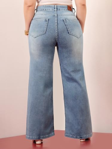 Image of Miss Chase A+ Women's Bootcut High Rise Stretchable Denim Jeans