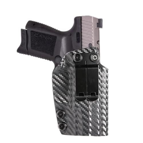 Kydex IWB Holster for Canik TP9 Elite SC 9mm Sub Compact Inside Waistband Concealed Carry Monoblock Metal Belt Clip