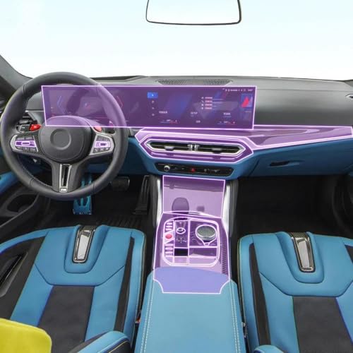 Film de protection anti-rayures console centrale TPU transparent BMW M4 G82 2023-2024
