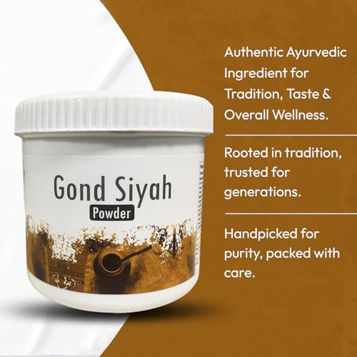 Hakim Suleman's Gond Siyah - 100% Natural, Organic Ayurvedic Health Supplement for Immunity, Bone Strength & Energy - 100 Gm, Powder