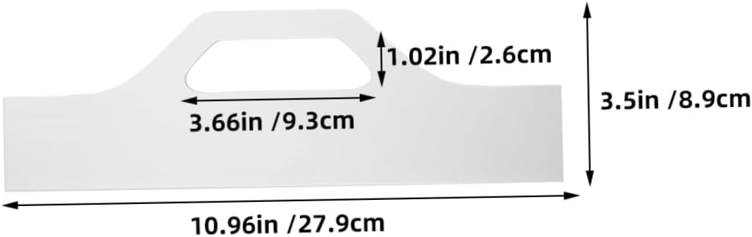 2pcs Acrylic Router Template for Charcuterie Board Cutting Sturdy Kitchen Handle Guide Ergonomic Design Protective Film for Woodworking Projects