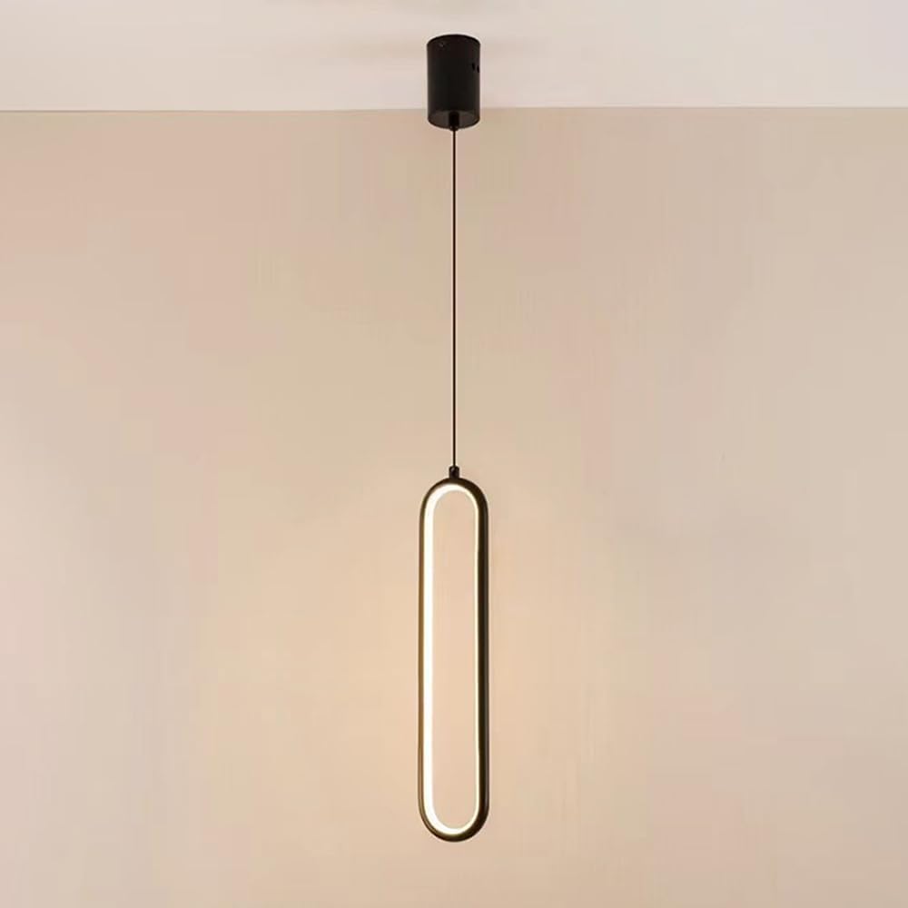 Lámpara colgante de tira larga con luz unicolor para iluminar oficinas