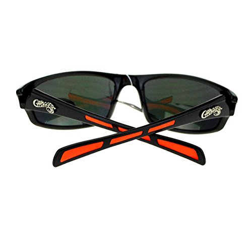 JuicyOrange Choppers Mens Sunglasses Sports Biker Fashion Oval Wrap Around Frame4