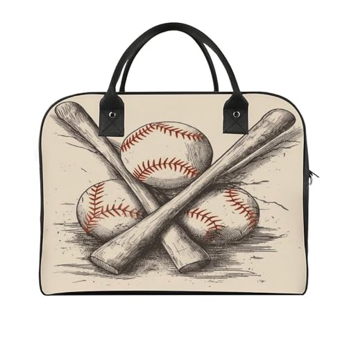 Maletín ligero para laptop con diseño de béisbol miniatura 1