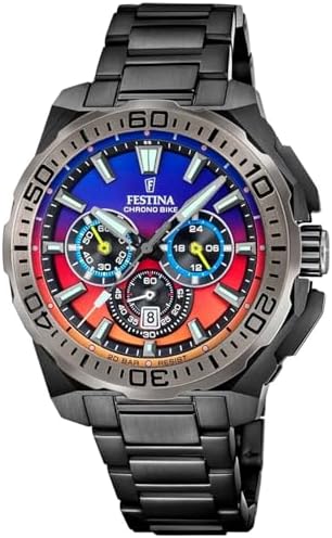 FESTINA Orologio CAB.CRONO ACE.ESF.AZUL - Design Cronografo Elegante Per Uomo