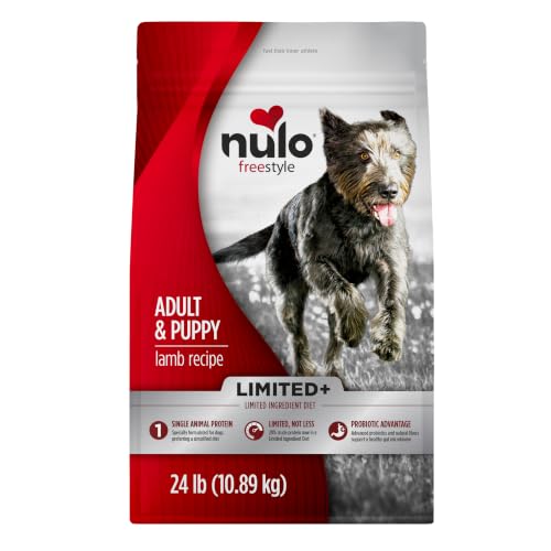 Image of Nulo Freestyle Limited Ingredient Dry Dog Food - High Protein Lamb Recipe, Natural Grain Free Dog Food for Puppies & Adults, Small, Medium and Large Breed Kibble, 24lb Bag