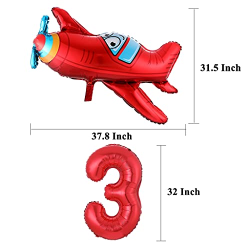 Grande palloncino a forma di aereo, decorazione