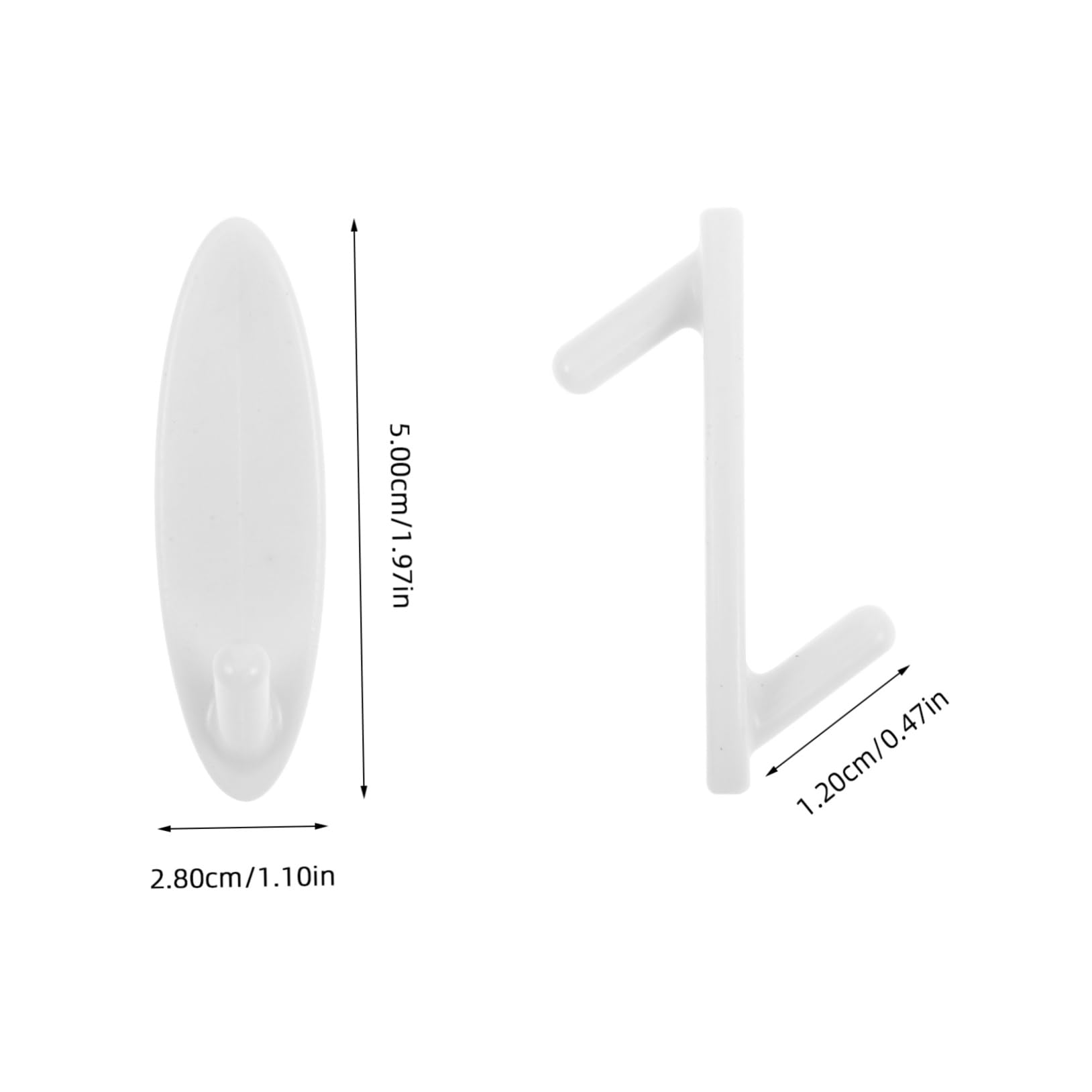 HOLIDYOYO 4pcs Pegboard Hooks Peg Hook Stoppers Towel Hook Peg Board Organizer Accessories Peg Board Hook Peg Board Accessories Peg Board Pegs Peg Board Tool Hangers Plastic White