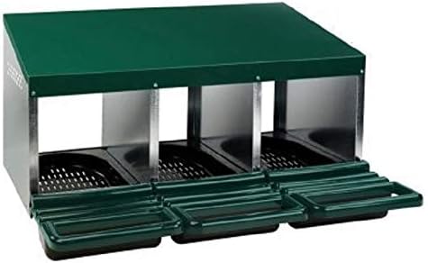 Roll Out Poultry Nesting Box for Chickens - 3 Compartment - 2 Pack