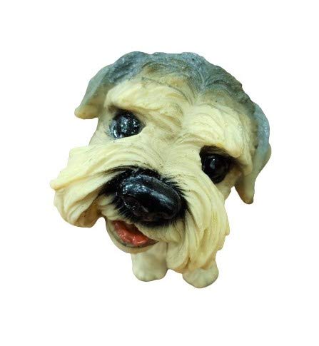 Image of Awestuffs Dog Bobblehead Resin Bobblehead Action Figure for Car, Desk, Office, Home Decor (Schnauzer)