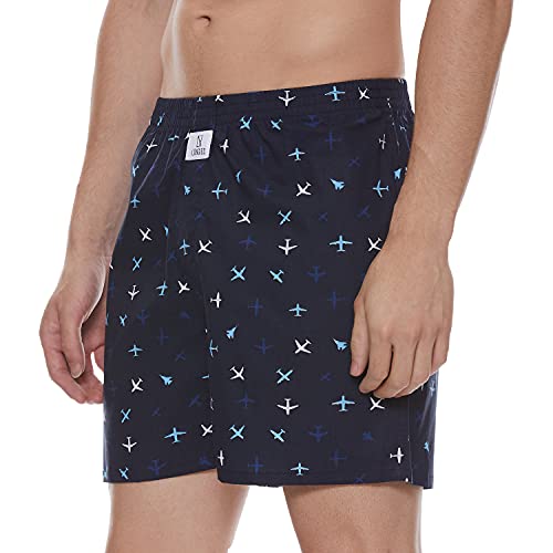 Image of Longies Men's Cotton Printed Regular Boxer Shorts
