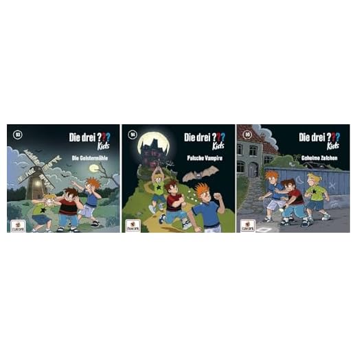 Die Drei ??? (Fragezeichen) Kids HörspielCD - Folge 93+94+95 im Set - Deutsche Originalware [3AudioCDs]