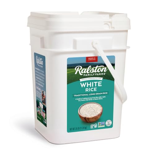 Ralston Family Farms Traditional White Rice, Regenerative Farm, 25lb