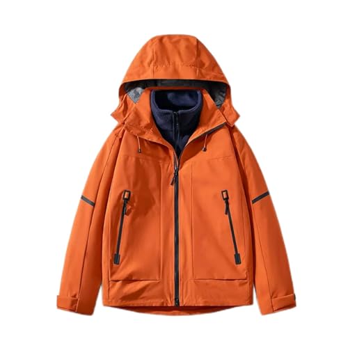 [SAFWEL] h oR Y}EeXL[WPbg~hCR[gEChu[J[AX`bNR[gStnCLOp h (Color : Orange, Size : XXL)