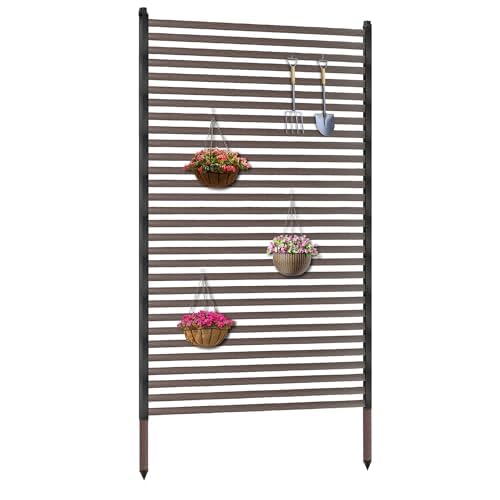 Twira Garden Privacy Screen, Weather-Resistant Steel Decorative Fence Panel