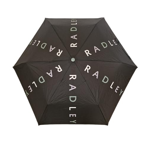 Parapluie télescopique pliable noir Radley résistant au vent urbain