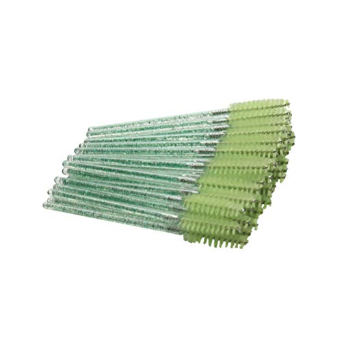 PIXNOR 300 Pcs DescartÃ¡veis â€‹â€‹CÃ­lios Escovas Varinhas de RÃ­mel Haste de Cristal Aplicador de