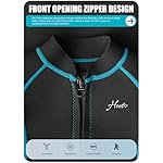 Hevto Kids Wetsuit Shorty for Boys Toddler Girls Youth 2mm Neoprene Thermal Wet Suit Front Zip for Swimming Snorkeling Surfing Diving - Image 4