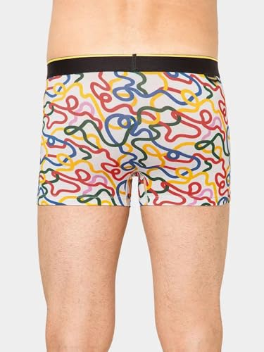 Image of Bummer Printed Micro Modal Trunks Underwear for Men - Ultra Soft & Breathable, 3 Times Softer Than Cotton, Anti-Bacterial, Stretchable for Ultimate Comfort & Style, Pack of 1 (A Shark Tank Product)