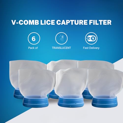 Image of V COMB 6 Pack Capture Filter for V-Comb Capture Filter Traps Head Capture Filter 6 Capture Filter (6 Capture Filter)