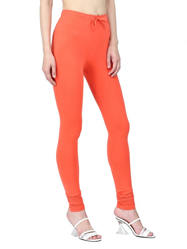 Image of Robinbosky Cotton Churidhar Leggings for Women - Stylish, Stretchable & Flattering Fit for All-Day Comfort