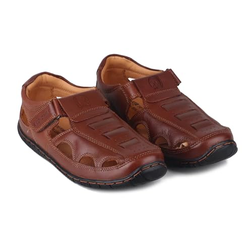 Image of Red Chief Nubuck Leather Formal Slip-On Sandal for Men | RC547
