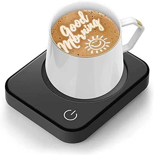 Image of Coffee Mug Warmer, Smart Cup Warmer for Desk, 3 Temperature Control & Auto Shut Off, Electric Cup Warmer for Heating Milk,Tea,Beverage,Candle (Black-No Mug)