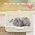 HYLYUN Rabbit Litter Box Toilet - Potty Trainer Corner Litter Bedding Box Pet Pan for Adult Guinea Pigs, Rabbits, Hamster, Chinchilla, Ferret, Galesaur, Small Animals Cage Toilet