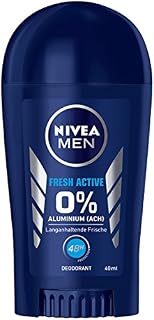 NIVEA MEN Fresh Active Deodorant Pen in Pack of 6 (6 x 40 ml), Aluminium Deodorant with Refreshing Formula, Deodorant Stick with 48 Hour Protection Nourishes the Skin