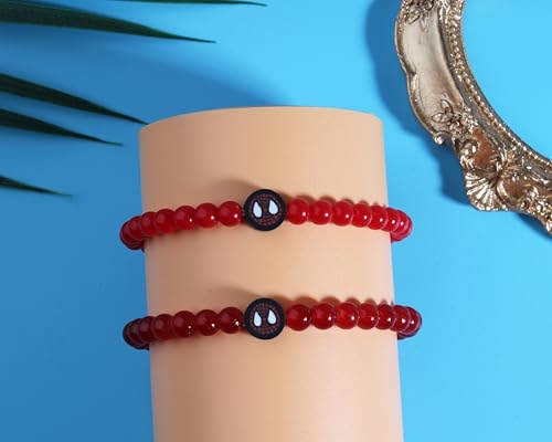 QqzsJewls You and Me Bracelets Set Superhero Matching Bracelets for Mom Dad Daughter Son Aunt Niece Nephew Birthday Christmas School Gifts3