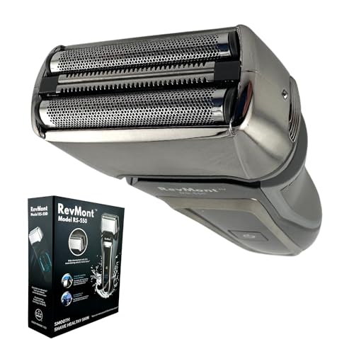 RS-550 Electric Razor for Men, Model RS-550 Foil Shaver, Wet or Dry Shaving, Beard and Sideburn Trimmer, Smooth Shaving Waterproof Shaver